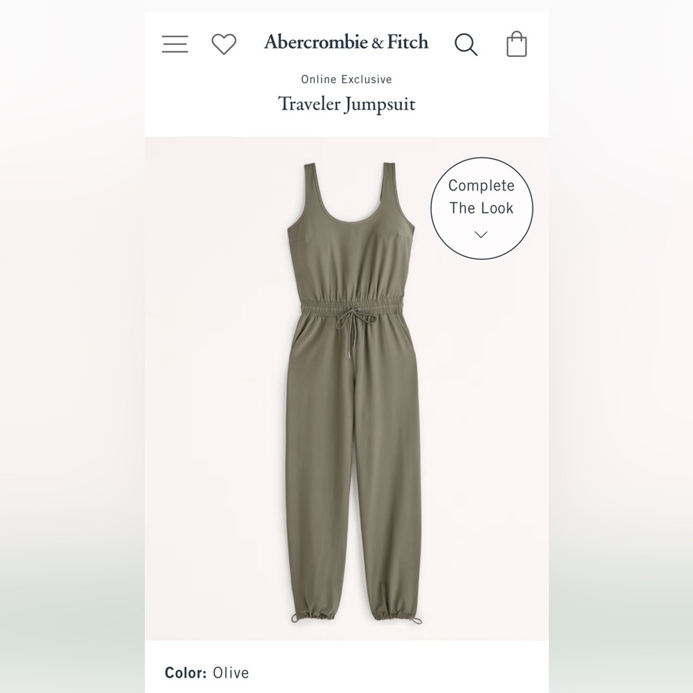 Traveler Jumpsuit Abercrombie (Olive)- New with tags